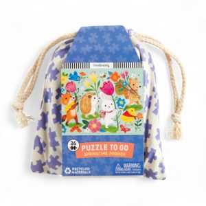 MUDPUPPY. Παζλ ταξιδίου 36 κομματιών σε υφασμάτινη τσάντα