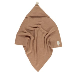 SO NATURAL. Μπουρνουζοπετσέτα Knitted 65X65 Biscuit